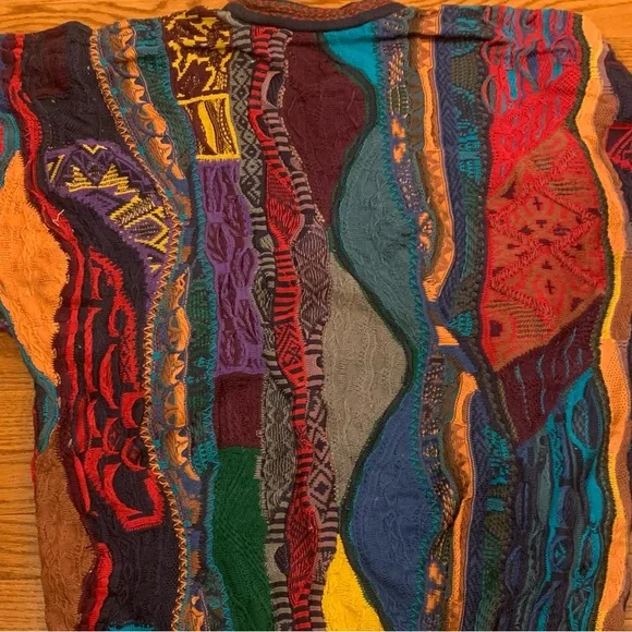 Vintage COOGI Authentic 90’s multi coloured sweater - mens large - Picture 4 of 7